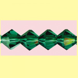 Swarovski Bicono 4 m/m - Emerald