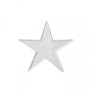 Sagoma stella trasparente - cm 9,5x9,5  - Busta da 12 pz