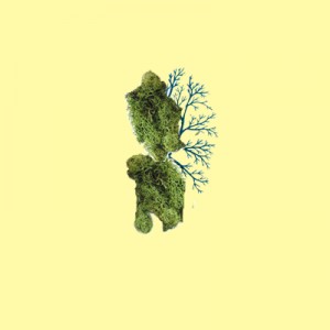 Albero completo di tronco in plastica e foglie (lichene verde)