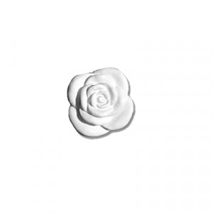  Fiorellino  - gesso ceramico bianco - cm  3  - SET 6 Pz